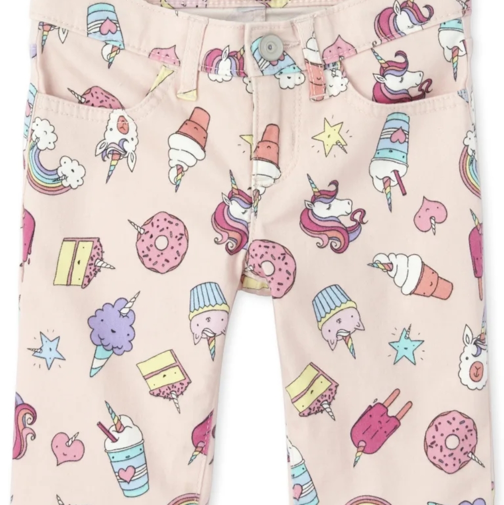 Girls, Rainbow Unicorn Shorts